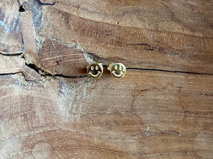 Smiley Face Tiny Stud Earrings
