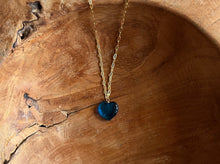 Load image into Gallery viewer, Blue Murano Glass Heart Necklace