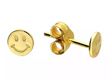 Load image into Gallery viewer, Smiley Face Tiny Stud Earrings