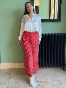 Silk Trousers - Red